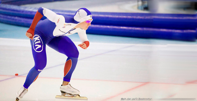 На Кубке России по конькобежному спорту Александра Качуркина  финишировала первой