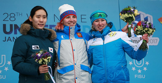 Мастер спорта Александра Качуркина завоевала второе золото Универсиады  на дистанции 1000 метров.