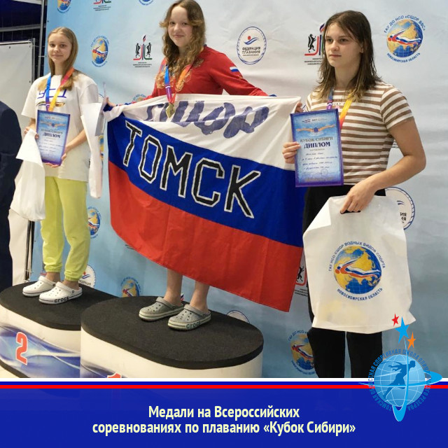 Медали на Всероссийских соревнованиях по плаванию «Кубок Сибири»